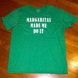 Margaritas Made Me Do It” Women’s T-Shirt – Size Large – Fun & Casual